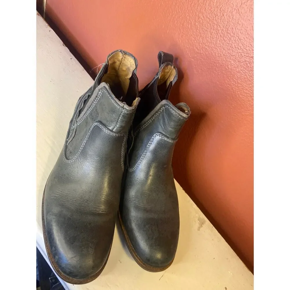 Leather Gray Blue Steve Madden Men's Ankle Boots 8 D - Picture 7 of 7